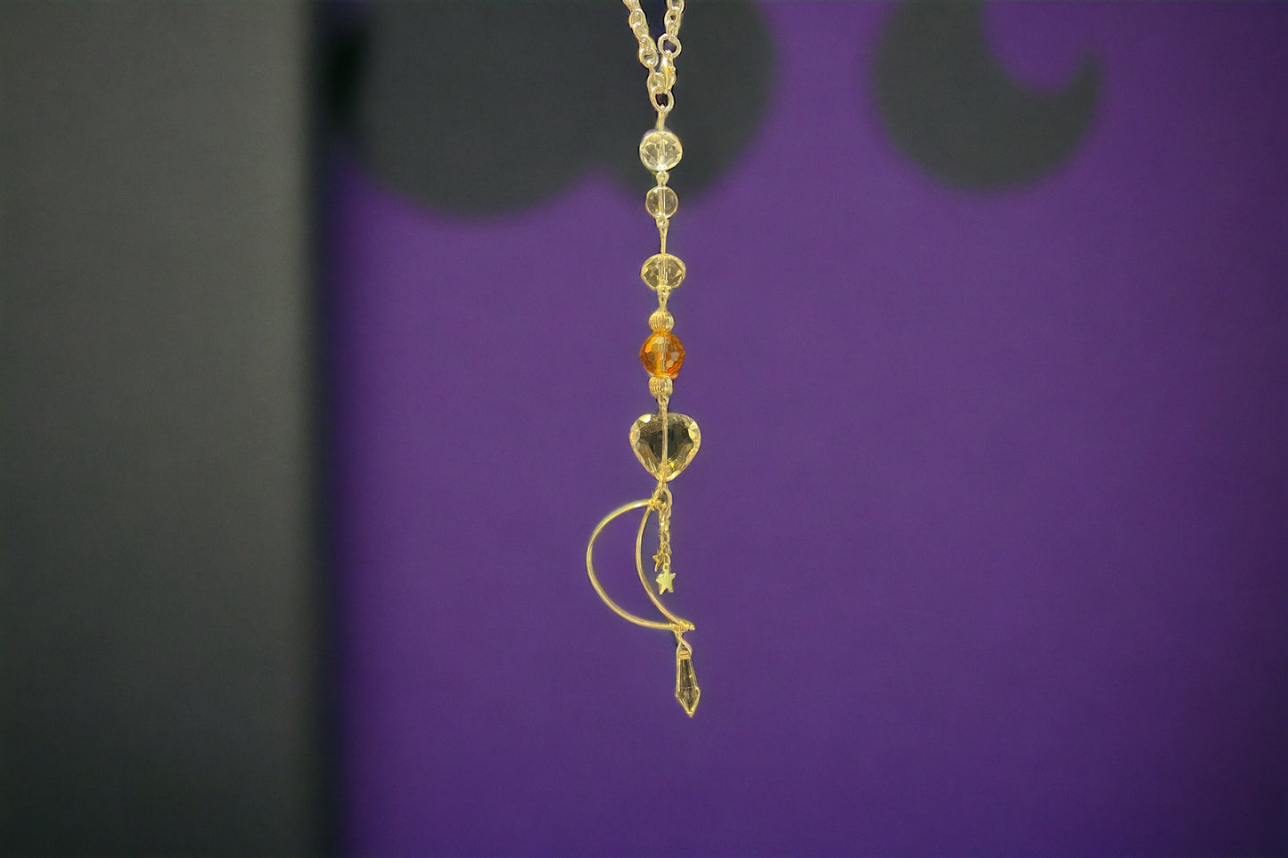 Crystal Heart Car charm