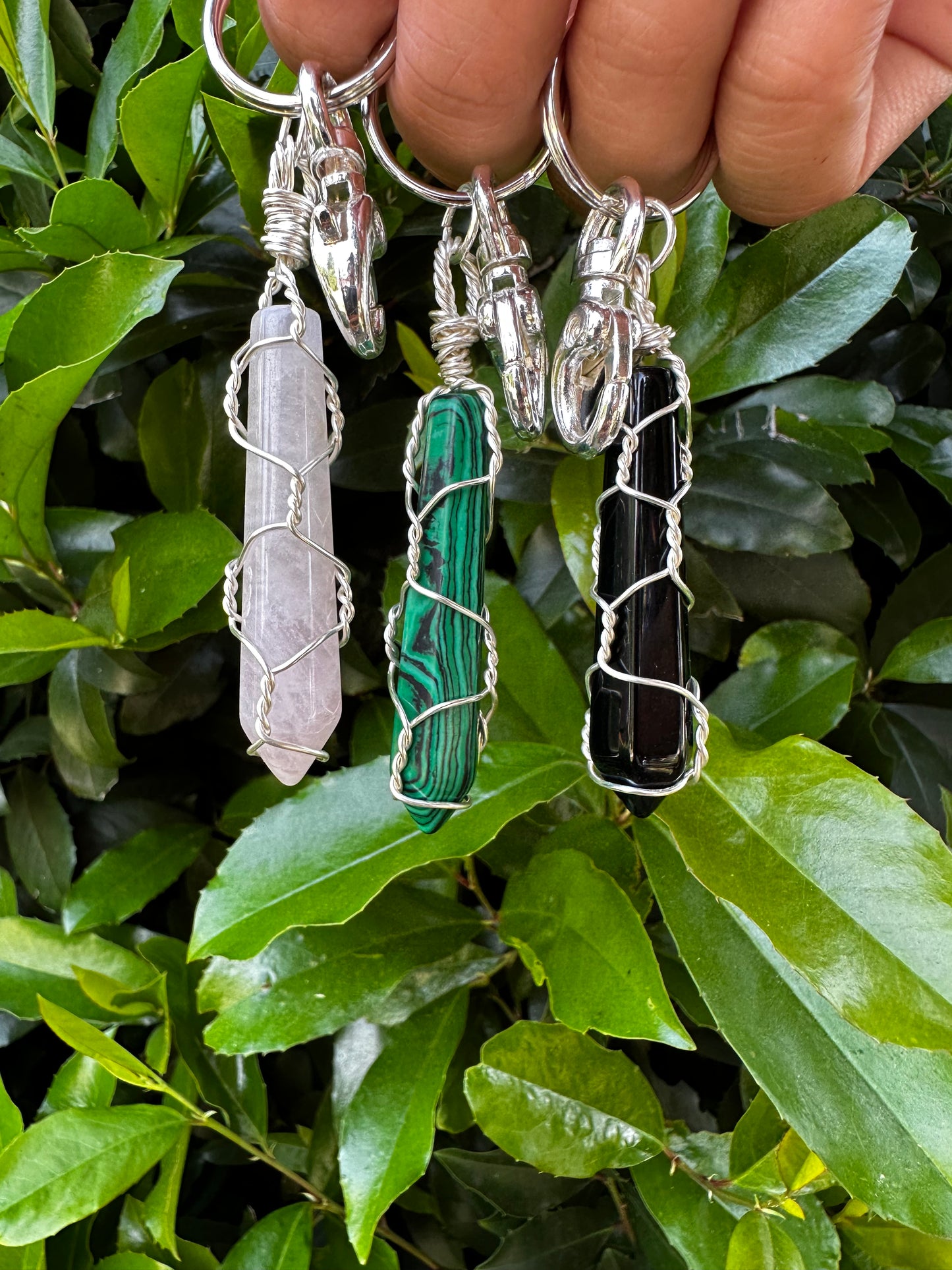 2" Crystal Point Keychains